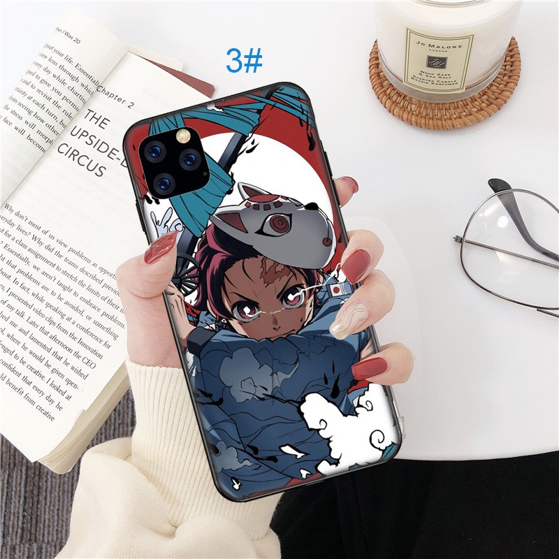 Ốp lưng điện thoại mềm dành cho iPhone 5 5s Se 6 6S 7 8 Plus X XR Xs Max MD106 hình Anime Demon Slayer