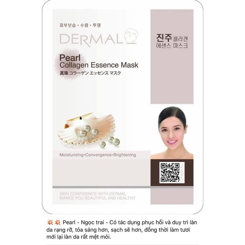 Mặt nạ - DERMAL: Pearl Collagen Essence Mask