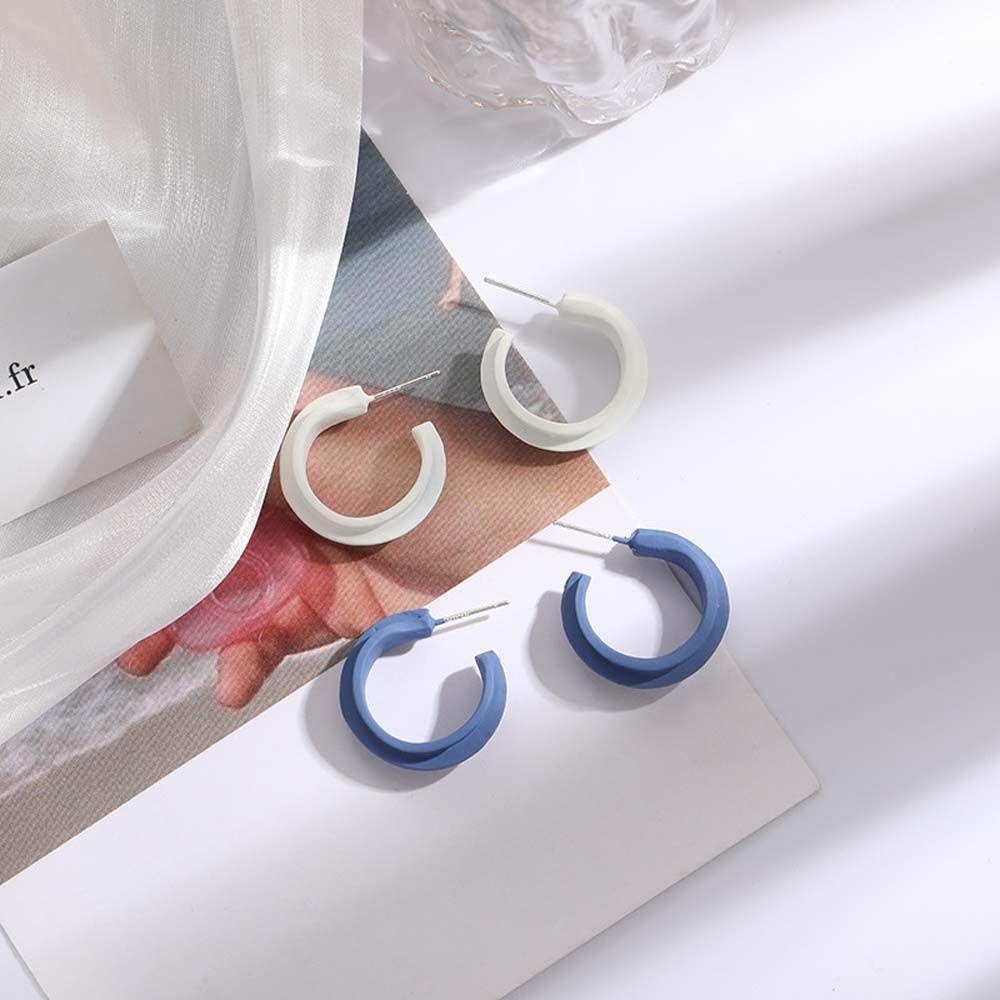Bông Tai Hình Tròn Phong Cách Hàn Quốc Thời Trang Cho Nữ