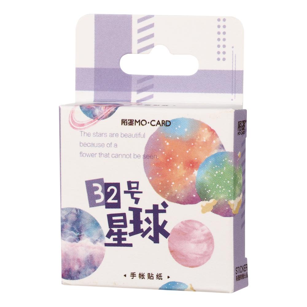 Miếng Dán Trang Trí Sổ Tay Hình Hành Tinh Vũ Trụ Hoạt Hình