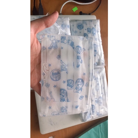 (Hộp 50c) Khẩu trang y tế kháng khuẩn 3 lớp hàng công ty  cho bé từ 4-10 tuổi