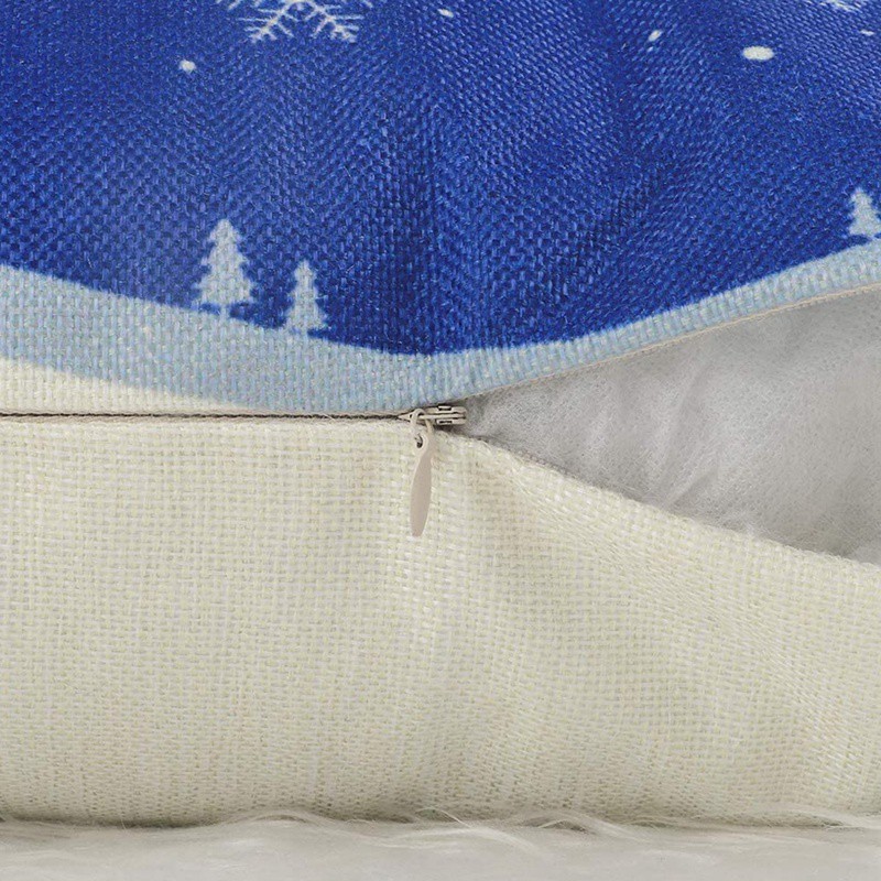 Áo Gối Họa Tiết Hình Bông Tuyết Theo Phong Cách Giáng Sinh, Kích Thước 18x18 Inches