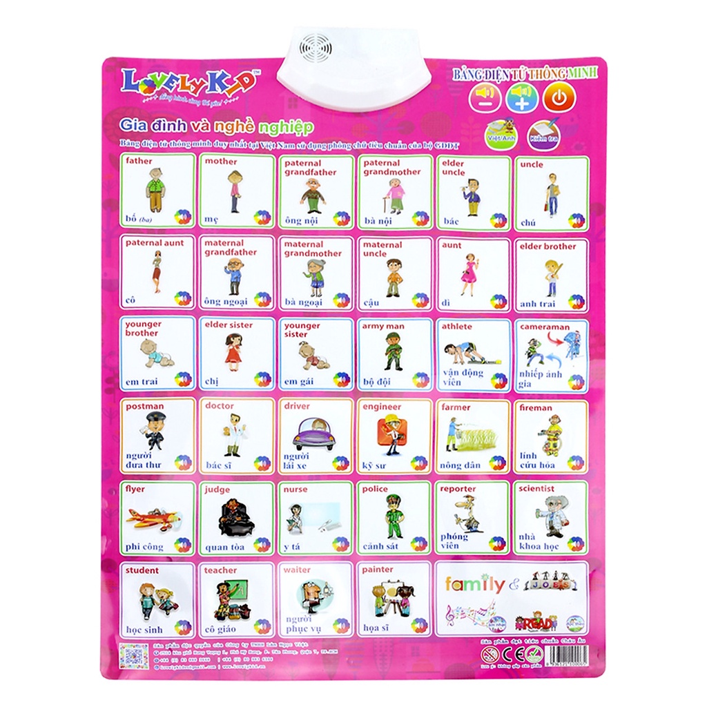 Bảng Điện Tử Thông Minh Treo Tường (Gia Đình Và Nghề Nghiệp) - LT05