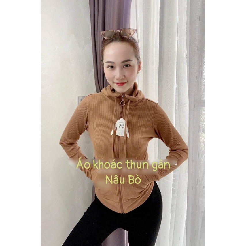 ÁO KHOÁT THUN GÂN TRƠN CAO CẤP HÀNG VNXK