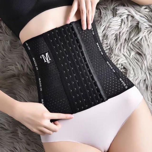 Đai nịt bụng thông hơi chống cuộn giảm eo - có 3 nấc cài