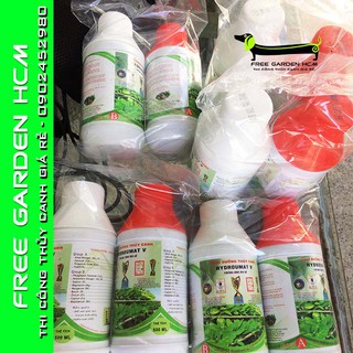 COMBO 5 CẶP DUNG DỊCH THỦY CANH RAU ĂN LÁ HYDROUMAT V -dinh dưỡng thủy canh