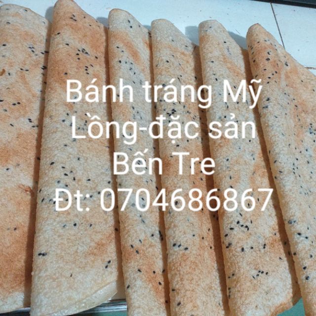 Bánh tráng dừa nướng Bến Tre(10 cái bánh chín)