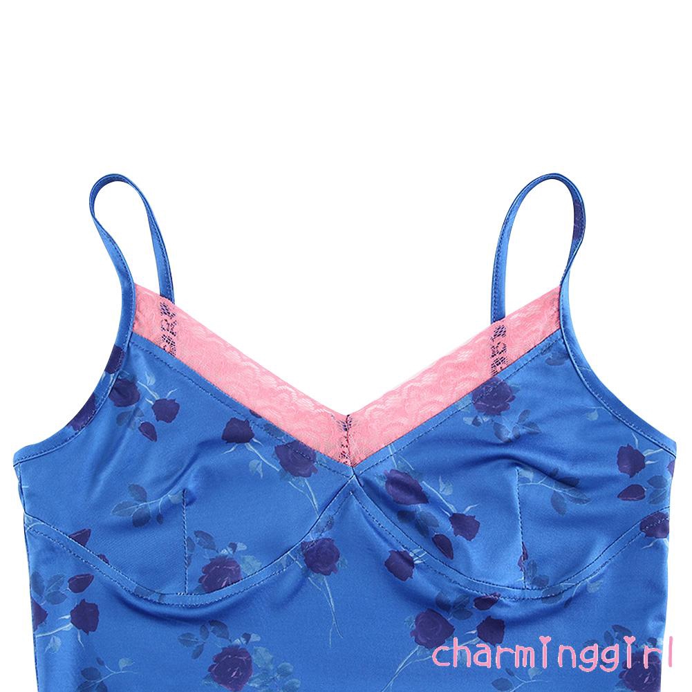 Áo Hai Dây Cổ Chữ V Phối Ren Quyến Rũ Cá Tính Cho Nữ