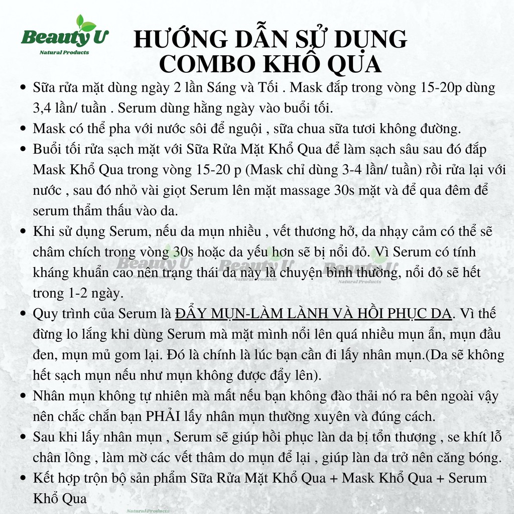 Serum Dưỡng Da Căng Bóng Tinh Chất Khổ Qua LimFarm - Handmade - Giảm Mụn Mờ Thâm , Chống Lão Hóa