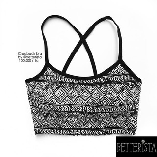 Crossback Bra vải xuất dư