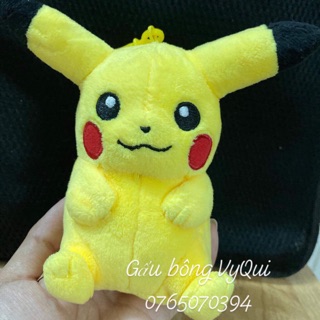 Gấu bông pikachu size móc khoá