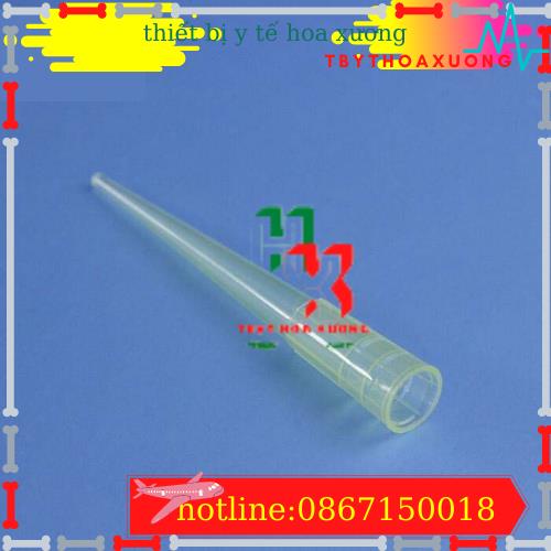 [ Combo 5 Túi ] Đầu Côn Vàng Thường Không Khía 200ul Dùng Thí Nghiệm Cho Gilson Pipette Túi 1000 Cái
