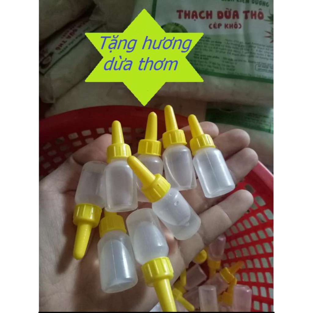 Bán sỉ 1Kg Thạch dừa loại 15Ly ép thô (khô) tặng hương dừa giá rẻ