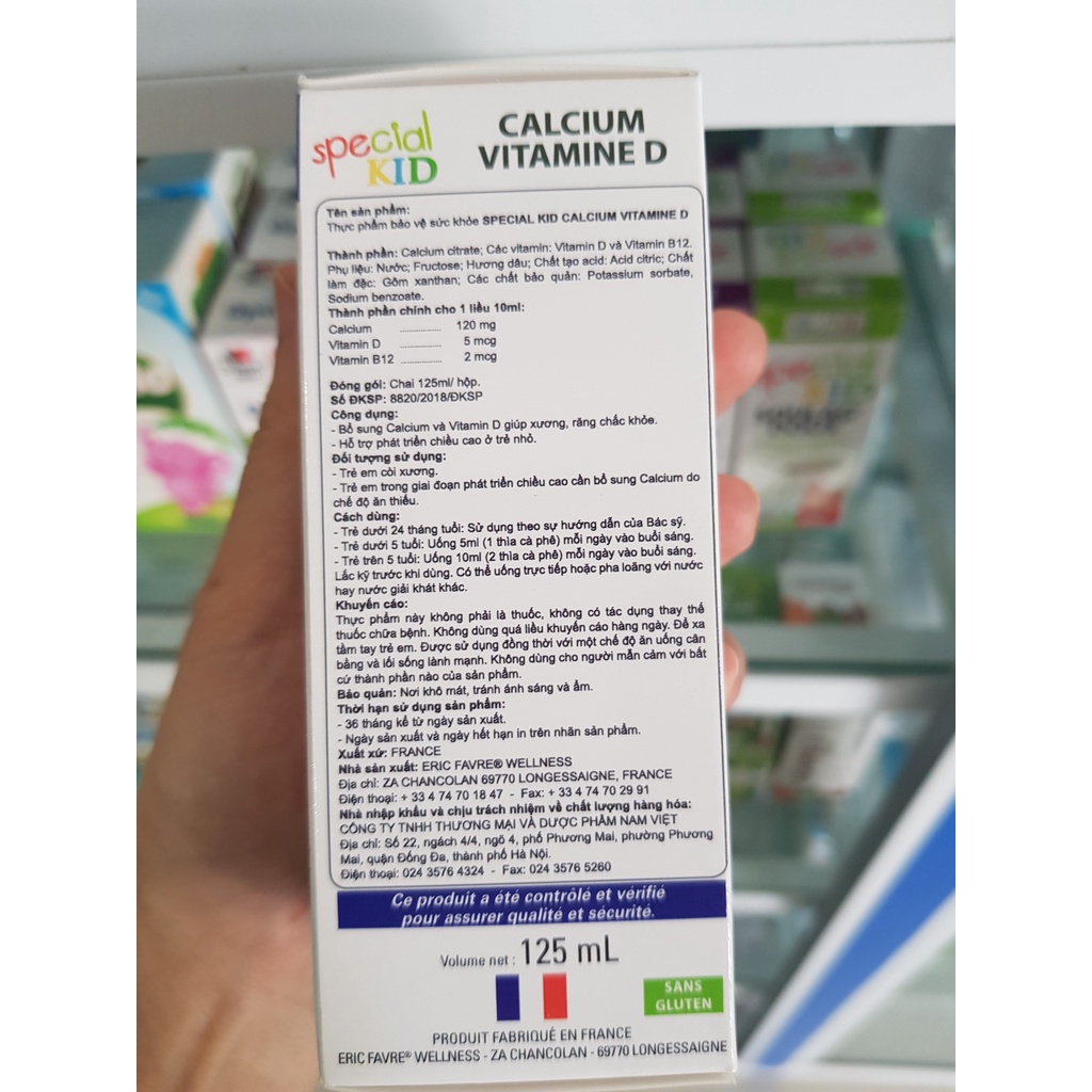 Sirô bổ sung calcium vitamin d3 special kid 125ml - hàng chính hãng - ảnh sản phẩm 2