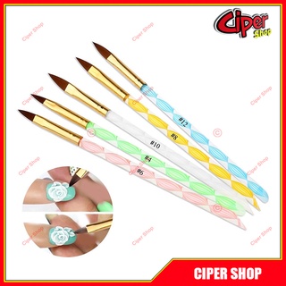 Bộ 5 cọ đắp bột móng tay