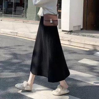 Chân váy len chữ A basic