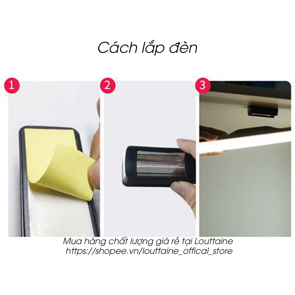Đèn dán tường tích điện 1800mAh gắn nam châm đèn trang điểm bàn học bàn làm việc 4 chế độ sáng cảm ứng chạm tiện lợi | BigBuy360 - bigbuy360.vn