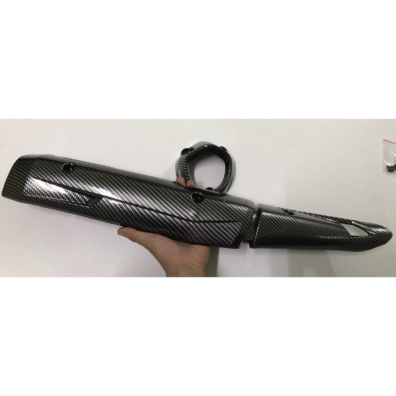 Bộ Ốp Pô + Đuôi Pô Xe Exciter 150 Sơn Carbon Cực Đẹp!!!