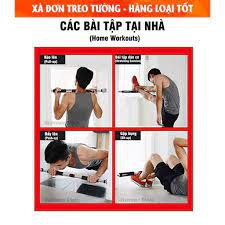 Xà đơn treo tường gắn cửa đa năng độ dài tùy chỉnh giúp bạn tập gym