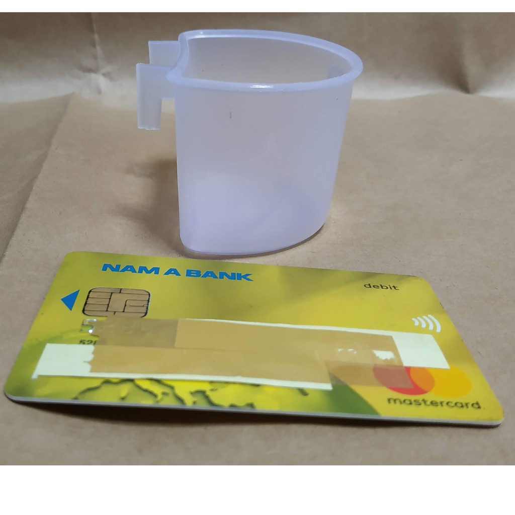D04 - 10 cái Máng đựng khoáng, cát cho chim yểng - bồ câu, nhựa zin đục