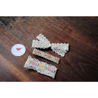 Set kẹp tóc ren vintage style Hàn Quốc