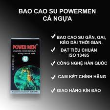 [CHÍNH HÃNG POWERMEN][Tặng 01c siêu mỏng 0.03] Hộp 13 Bao cao su cá ngựa xanh gân gai kéo dài thời gian quan hệ (che tên