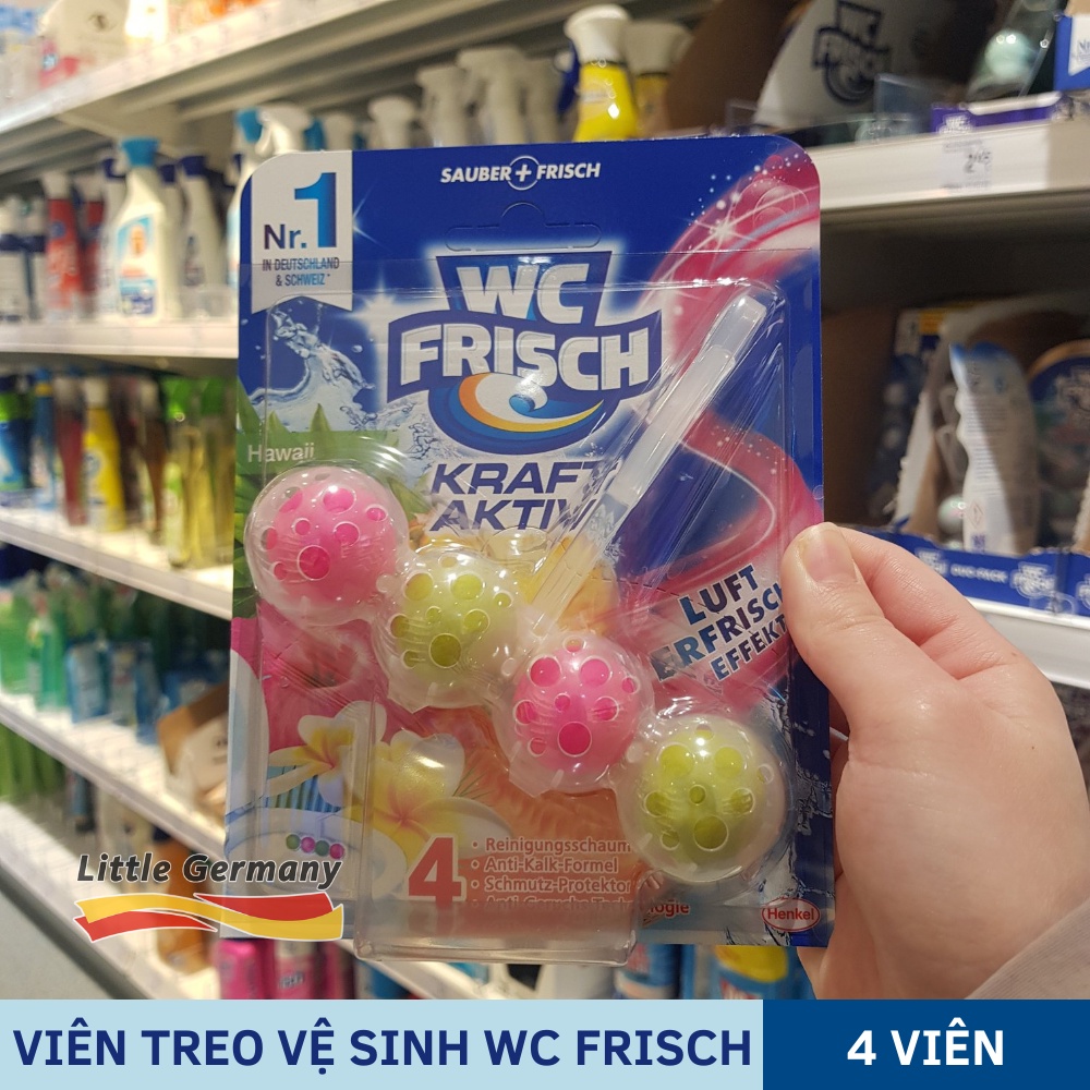 Viên treo vệ sinh bồn cầu Denkmit - Hương hoa tươi mát, Diệt khuẩn, Ngăn mảng bám - Hàng Đức chính hãng