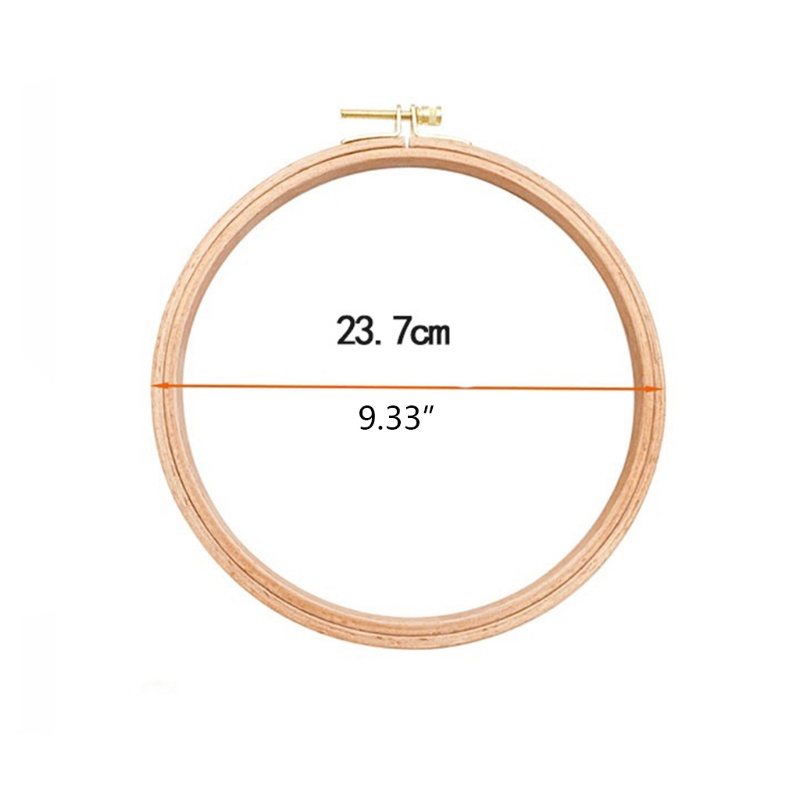 Khung thêu hình tròn/oval bằng gỗ phong cách truyền thống độc đáo DIY