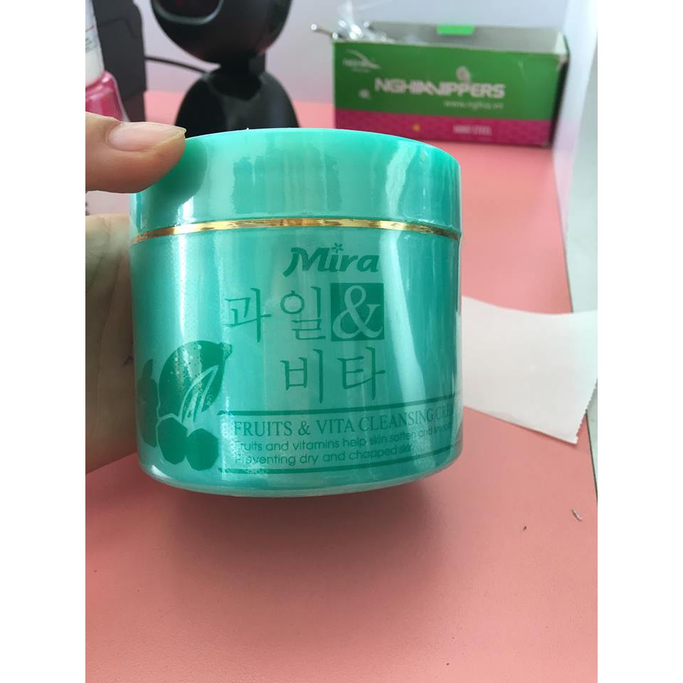 Kem massa mira hồng xanh