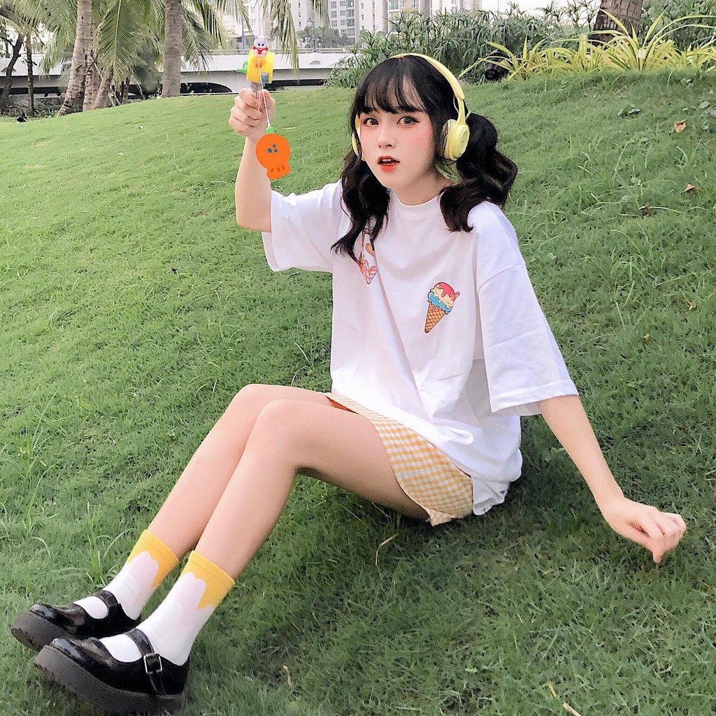 Áo thun TSUN Ice Cream Tee - White - Unisex | BigBuy360 - bigbuy360.vn