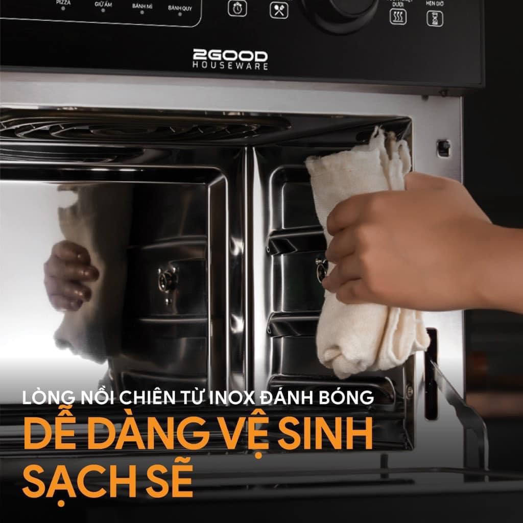 NỒI CHIÊN KHÔNG DẦU 2 GOOD S20 Tặng Xịt Dầu, Đũa Mạ Vàng Korea