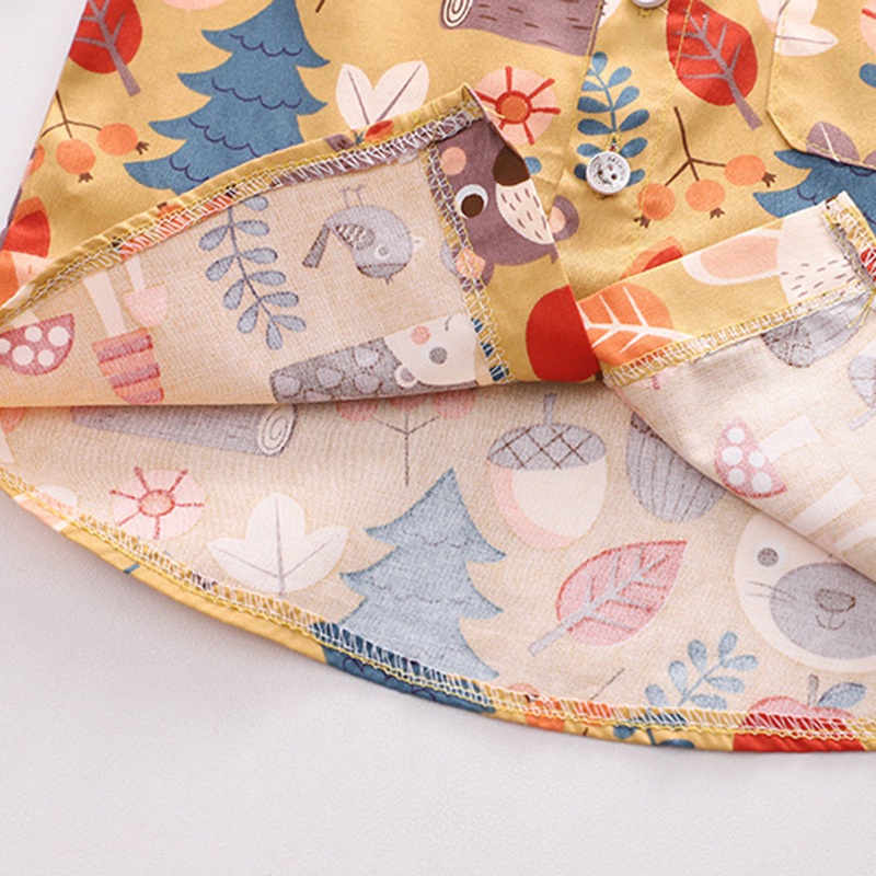 Set áo sơ mi tay dài phối quần jeans thời trang cho bé trai