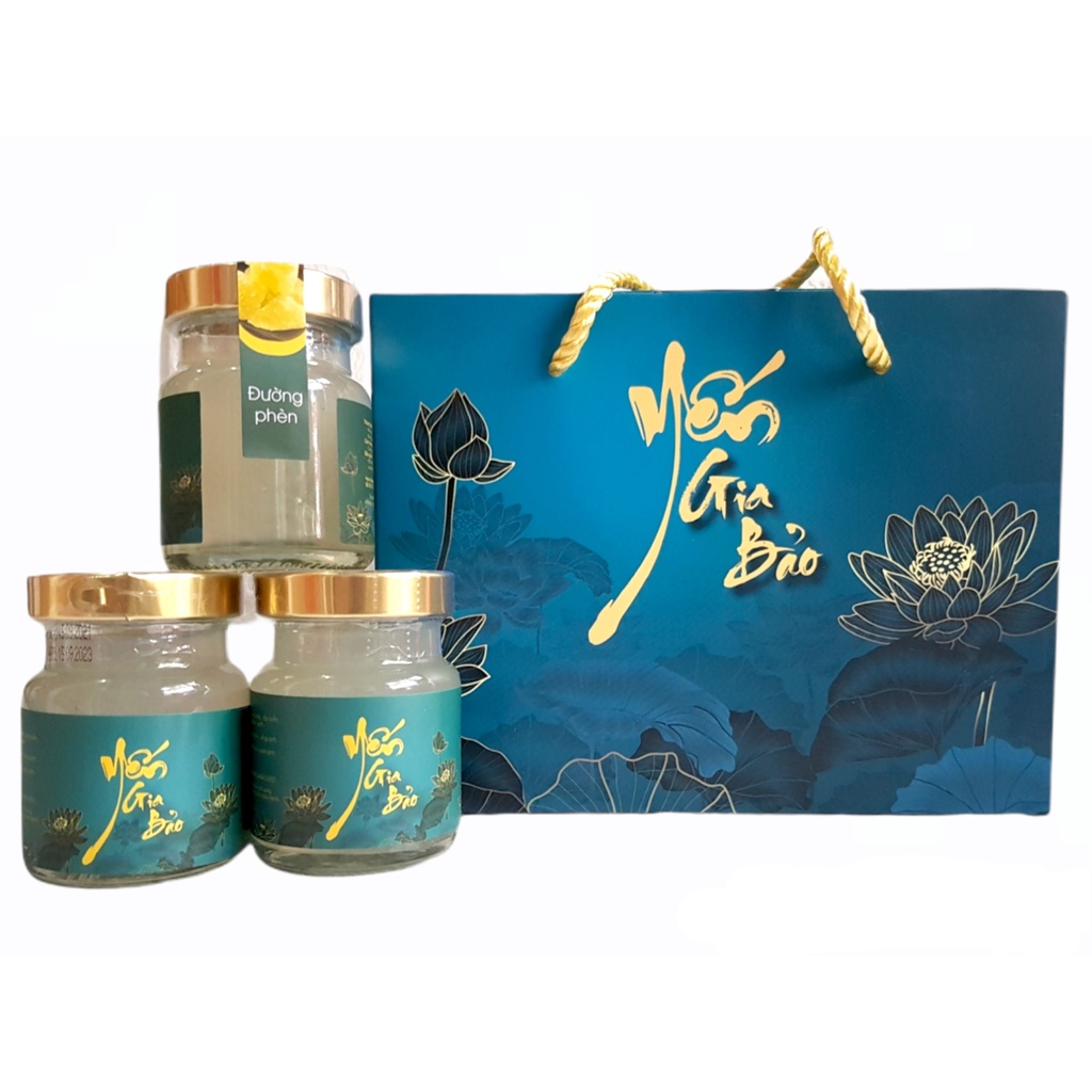 Yến gia bảo - combo 02 hộp - Nước yến chưng đường phèn 30% yến tươi