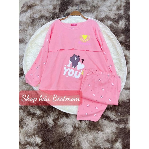 BỘ ĐỒ BẦU VÀ SAU SINH 2 IN1 CHẤT COTTON 100% BIGSIZE ĐẾN 100KG