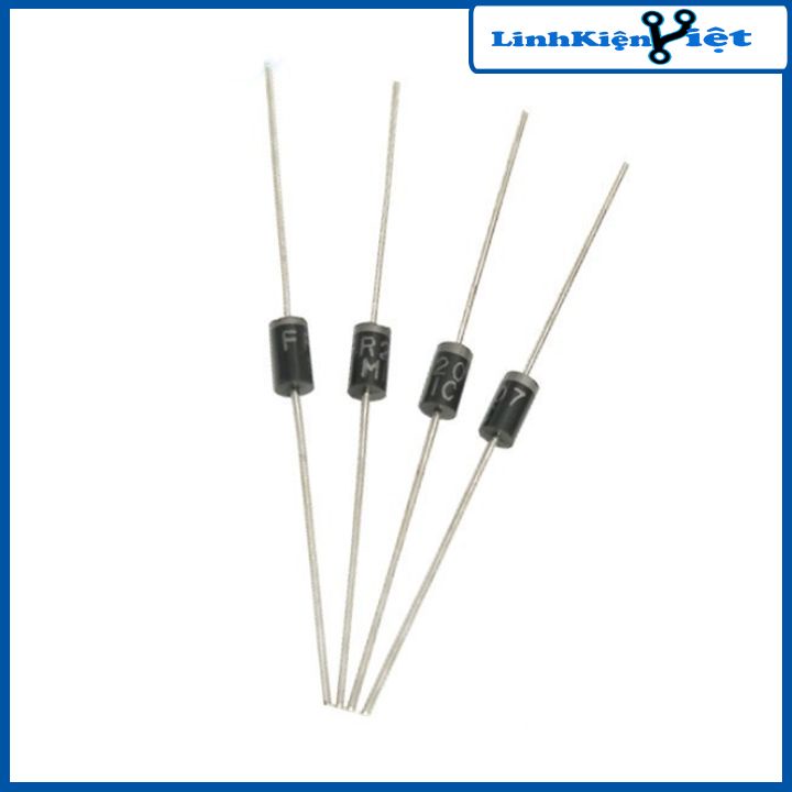 Diode xung FR207 2A 1000V chân cắm