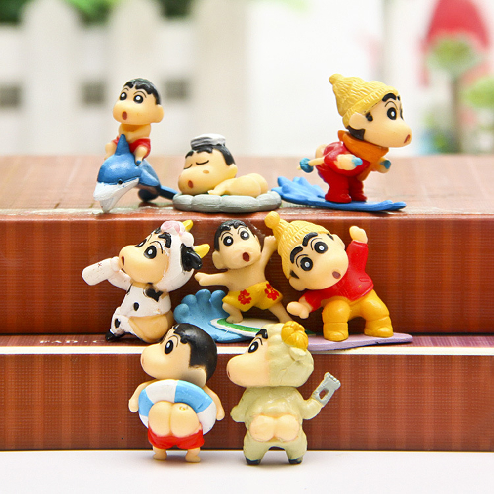 Set 8 Mô Hình Nhân Vật Hoạt Hình Shin-Chan Dễ Thương