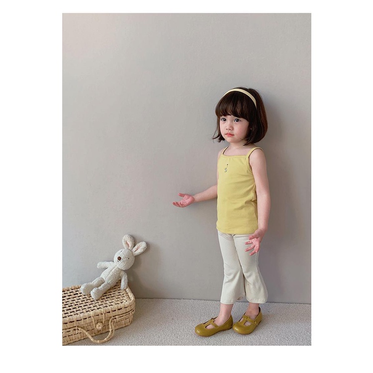 [Babycat Hàng Có Sẵn Quần Ống Loe Co Giãn Phong Cách Nhật Bản Hàn Quốc Mùa Hè 2022 Mẫu Mới Dành Cho Bé Gái