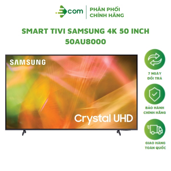 50AU8000 - Smart Tivi Samsung 4K UA50AU8000KXXV Crystal UHD, tìm kiếm bằng giọng nói