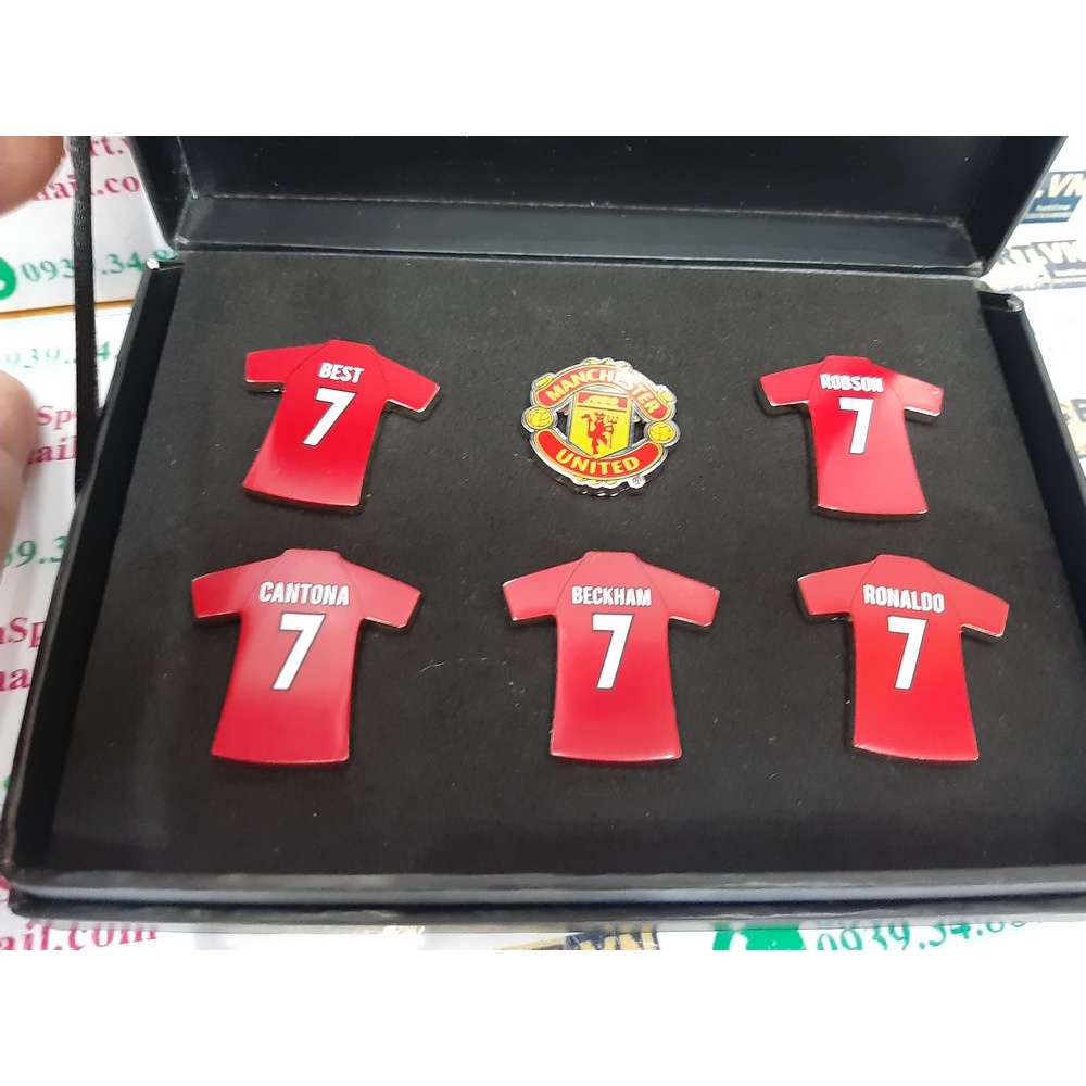 Bộ huy hiệu Manchester United Magnificent 7's badge set