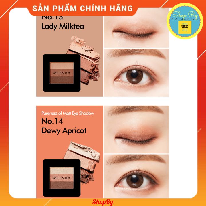 Phấn mắt 3 màu Missha The Style Triple Perfection Shadow