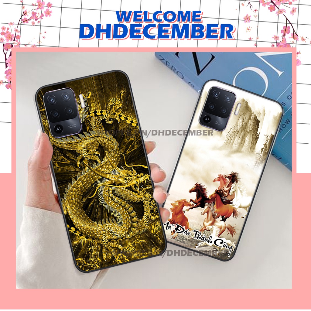 Ốp lưng Oppo A94 in hình thư pháp tâm an vạn sự an ,mã đáo thành công SIÊU CHẤT