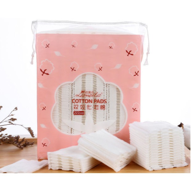 [FREE SHIP❤️] Bông Tẩy Trang 3 Lớp Cotton Pads 222 miếng