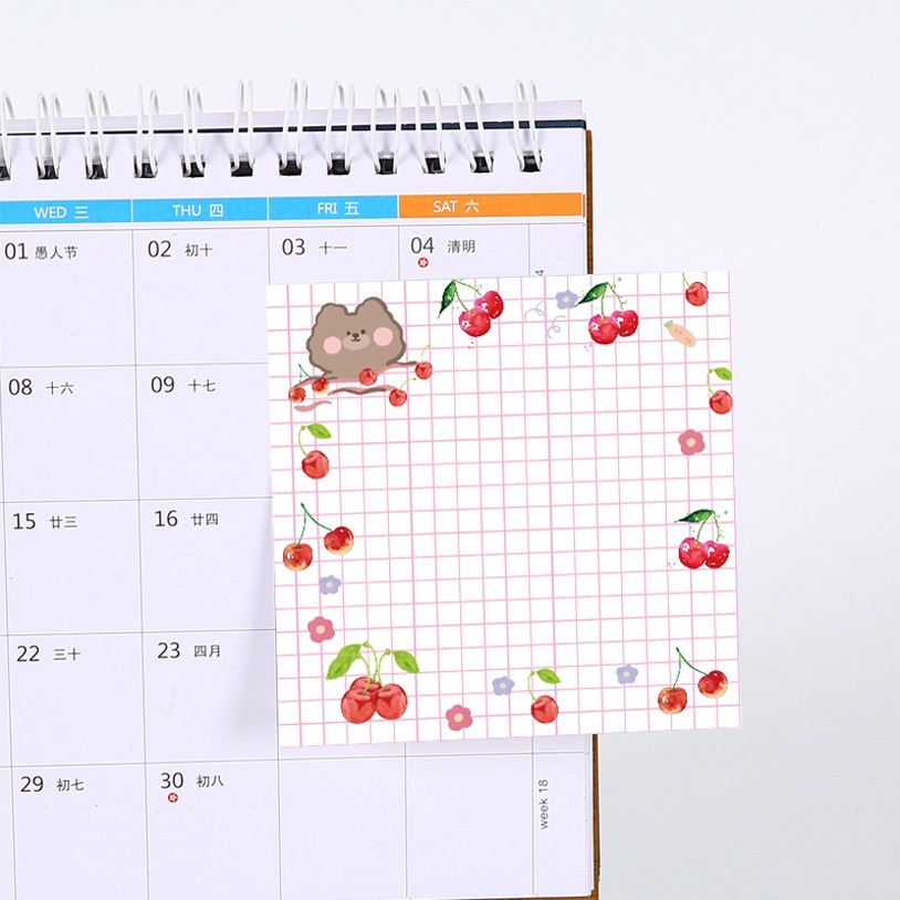 Set 50 Tờ Giấy Ghi Chú Họa Tiết Dễ Thương Cho Học Sinh