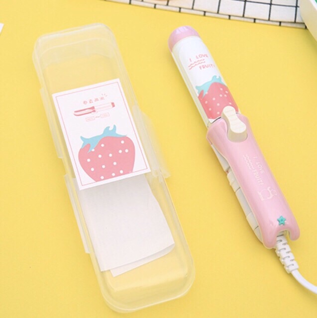 Máy là và uốn tóc mini 2 trong 1 hoạt hình và trái cây
