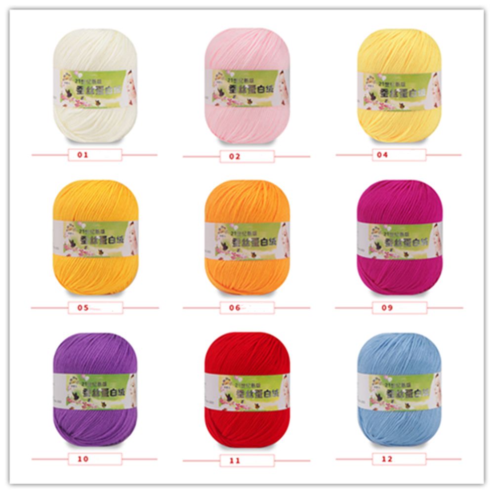 Daphne Cuộn Len Đan Móc 50g 6ply Chất Lượng Cao Mềm Mại