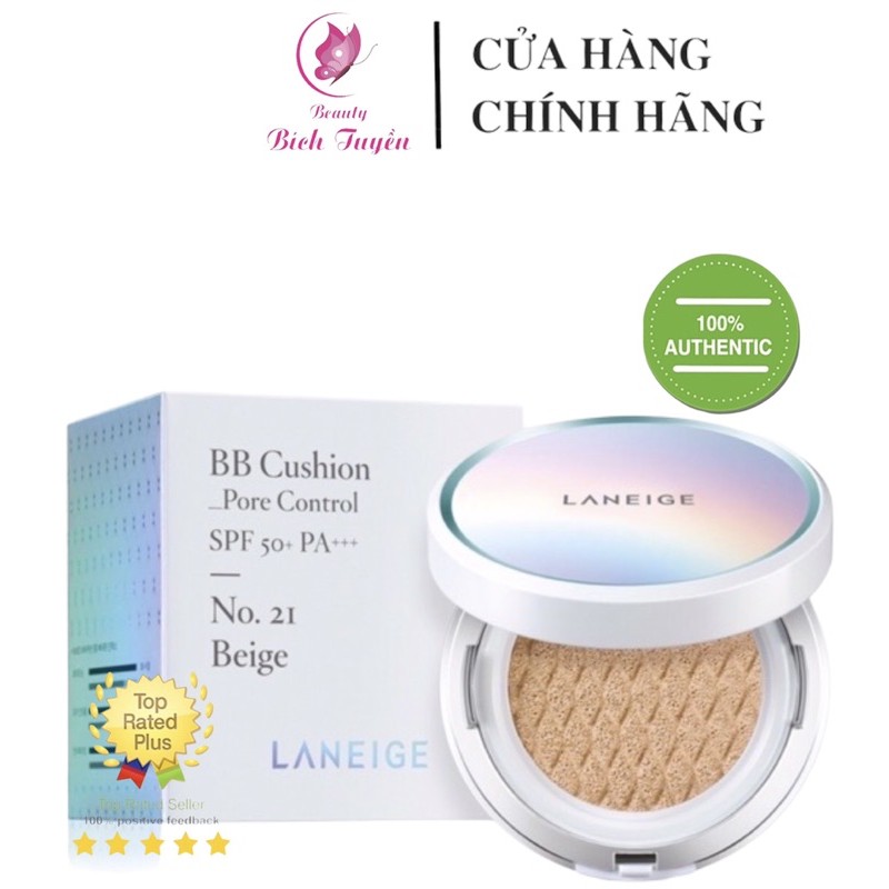 hàng mới về Phấn nước LANEIGE BB Cushion Anti aging Spf 50+PA+++ tặng kèm 1 lõi