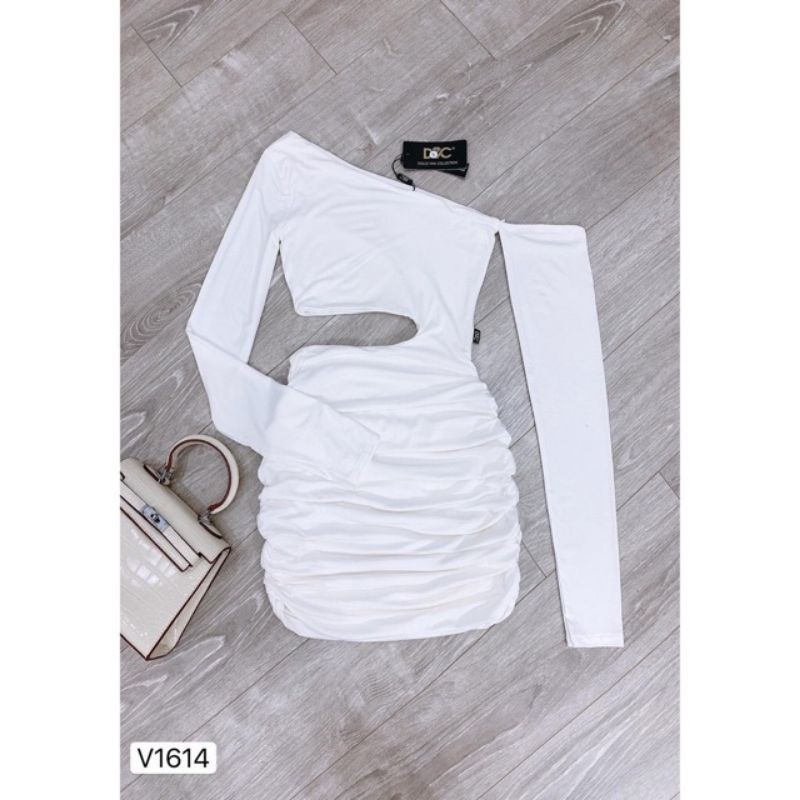 Đầm body khoét eo tay dài