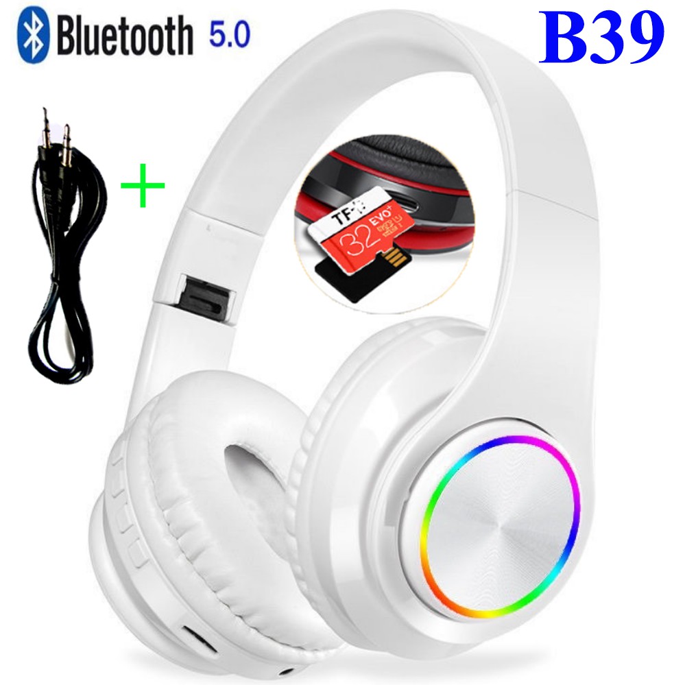 Tai Phone bluetooth V5.0 Chụp Tai B39 - Hàng Nhập Khẩu