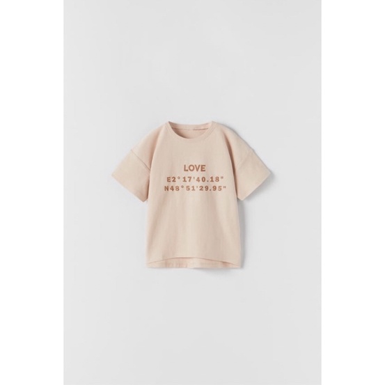 Áo thun bé gái za.ra form lớn đủ bill