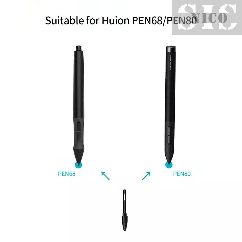 Set 10 Bút Huion Pn01 Thay Thế Chất Lượng Cao Cho Máy Tính Bảng Nibs Pen68 / Pen80